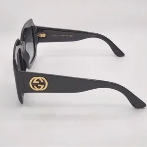 ?- New - Gucci Oversized Black New Ship Same Day Gg0053s Square Sunglasses Gucci GG0053SN Oversized Square Sunglasses in Black  main image 3